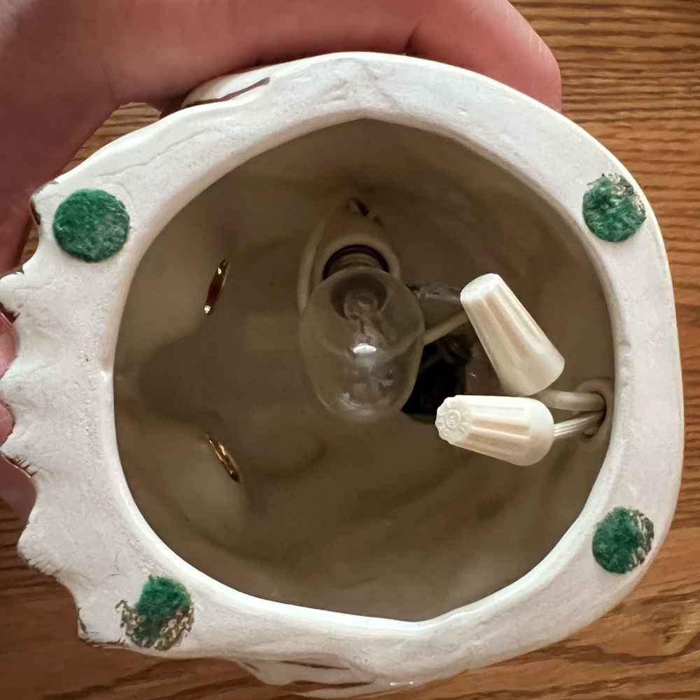 Vintage Handmade Ceramic Hoot Owl Nightlight With Switch 🦉 - Picture 13 of 16